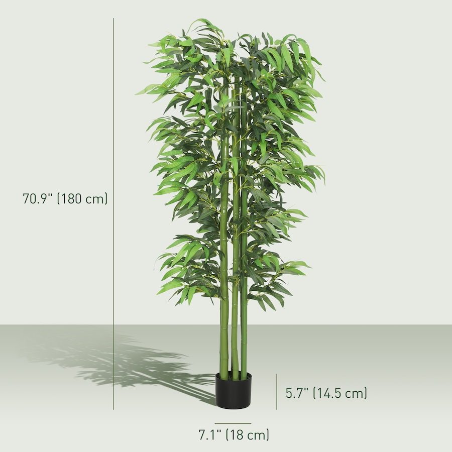 Image 938323_ALTMORE2.jpg, Product 938-323 / Price $159.99, Outsunny 6FT Artificial Bamboo Trees Set of 2 in Pot Indoor Decor, Green from Outsunny on TSC.ca's Home & Garden department