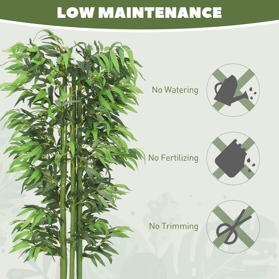 Image 938323_ALTMORE5.jpg, Product 938-323 / Price $159.99, Outsunny 6FT Artificial Bamboo Trees Set of 2 in Pot Indoor Decor, Green from Outsunny on TSC.ca's Home & Garden department
