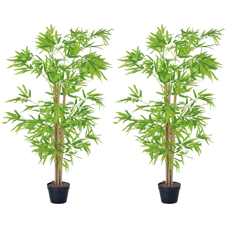 Image 938324.jpg, Product 938-324 / Price $81.99, Outsunny Artificial Bamboo Tree Set of 2, 5ft Fake Decorative Plant in Pot from Outsunny on TSC.ca's Home & Garden department