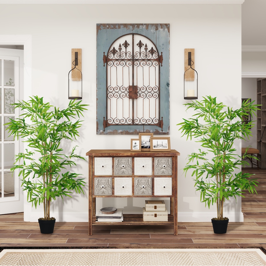 Image 938324_ALTMORE6.jpg, Product 938-324 / Price $81.99, Outsunny Artificial Bamboo Tree Set of 2, 5ft Fake Decorative Plant in Pot from Outsunny on TSC.ca's Home & Garden department