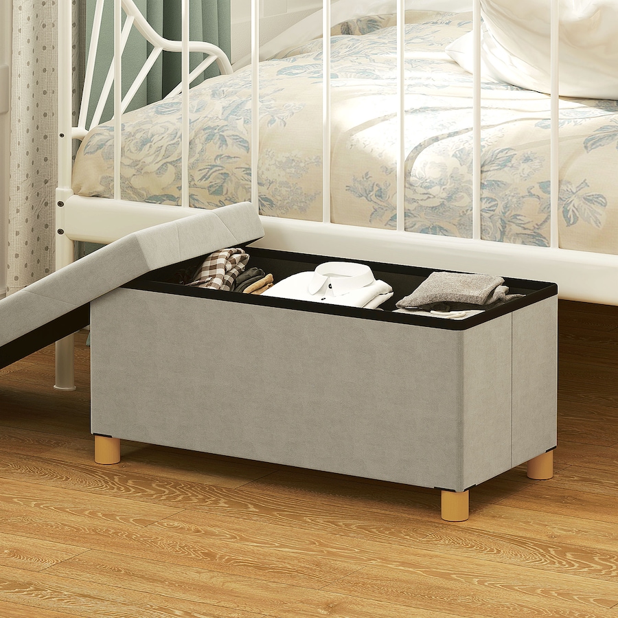 Image 938335_ALTMORE6.jpg, Product 938-335 / Price $66.99, HOMCOM Storage Ottoman Bench, Velvet Upholstered Foldable Ottoman Footrest from HOMCOM on TSC.ca's Home & Garden department
