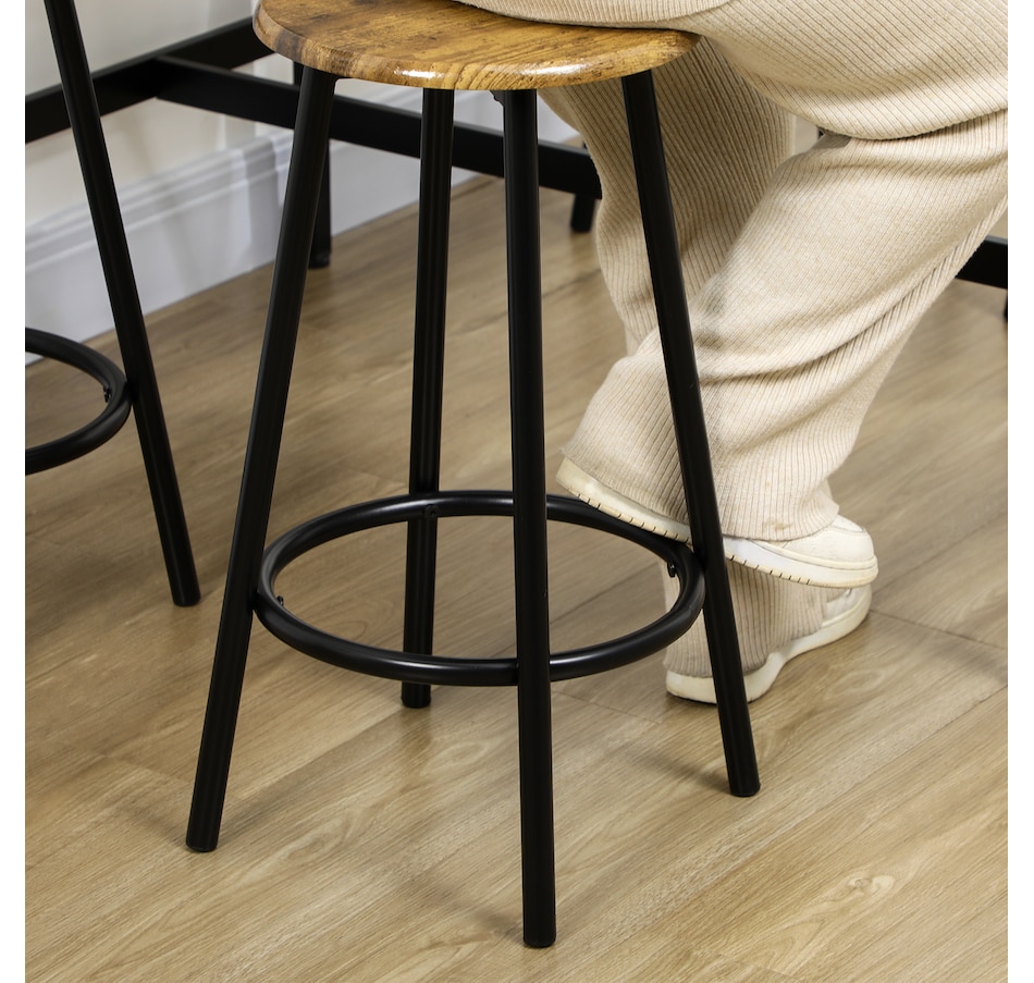 Image 938353_ALTMORE6.jpg, Product 938-353 / Price $169.99, HOMCOM 5-Piece Bar Table and Chairs Set for Dining Room, Rustic Brown from HOMCOM on TSC.ca's Home & Garden department