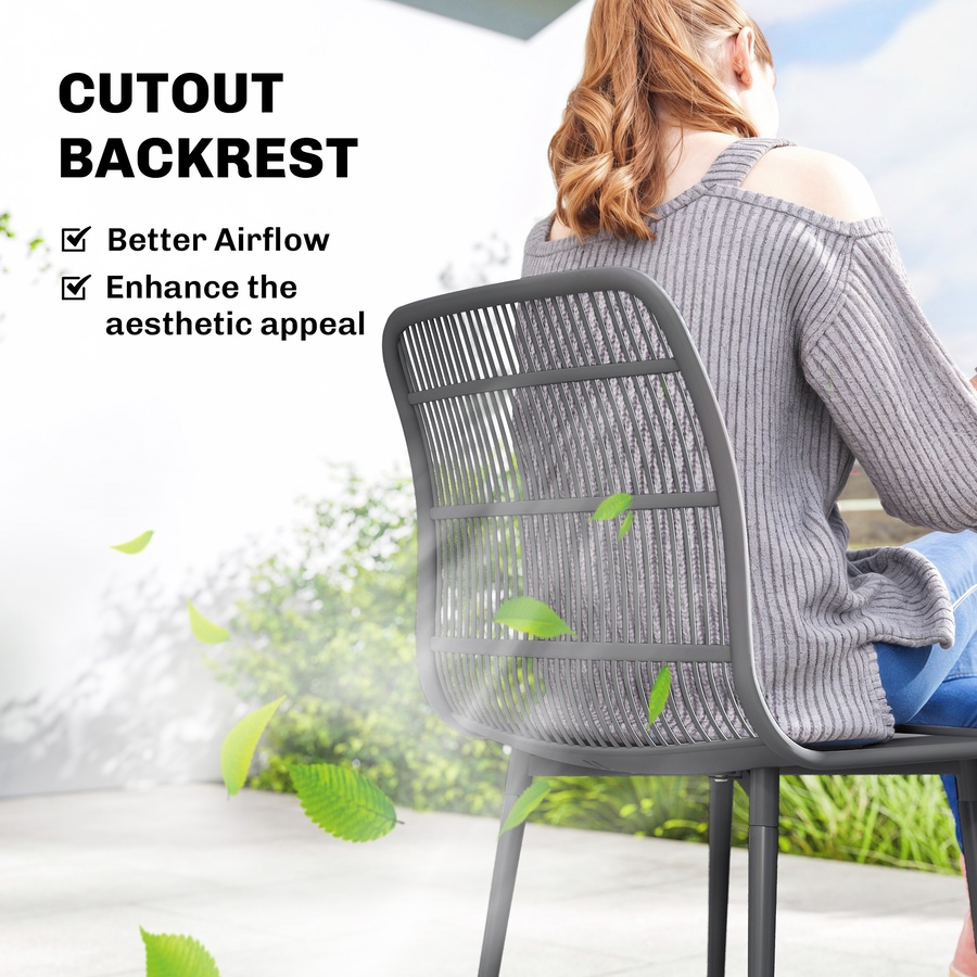 Image 938365_ALTMORE12.jpg, Product 938-365 / Price $189.99, Outsunny Outdoor Dining Chairs Set of 4, Patio Chairs with Backrest from Outsunny on TSC.ca's Home & Garden department