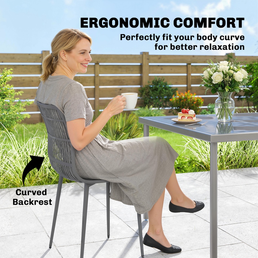 Image 938365_ALTMORE13.jpg, Product 938-365 / Price $189.99, Outsunny Outdoor Dining Chairs Set of 4, Patio Chairs with Backrest from Outsunny on TSC.ca's Home & Garden department