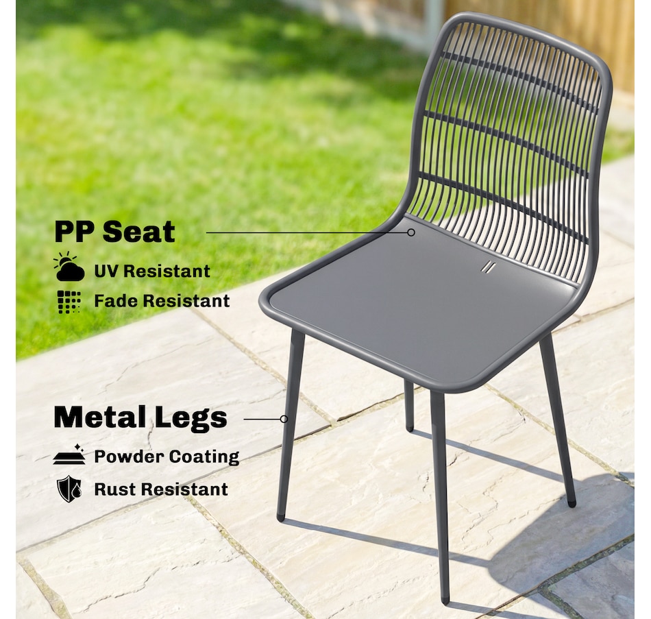 Image 938365_ALTMORE14.jpg, Product 938-365 / Price $149.99, Outsunny Outdoor Dining Chairs Set of 4, Patio Chairs with Backrest from Outsunny on TSC.ca's Home & Garden department