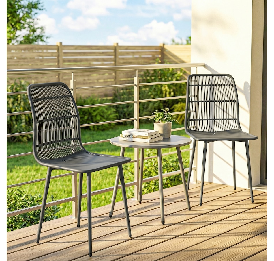 Image 938365_ALTMORE17.jpg, Product 938-365 / Price $149.99, Outsunny Outdoor Dining Chairs Set of 4, Patio Chairs with Backrest from Outsunny on TSC.ca's Home & Garden department