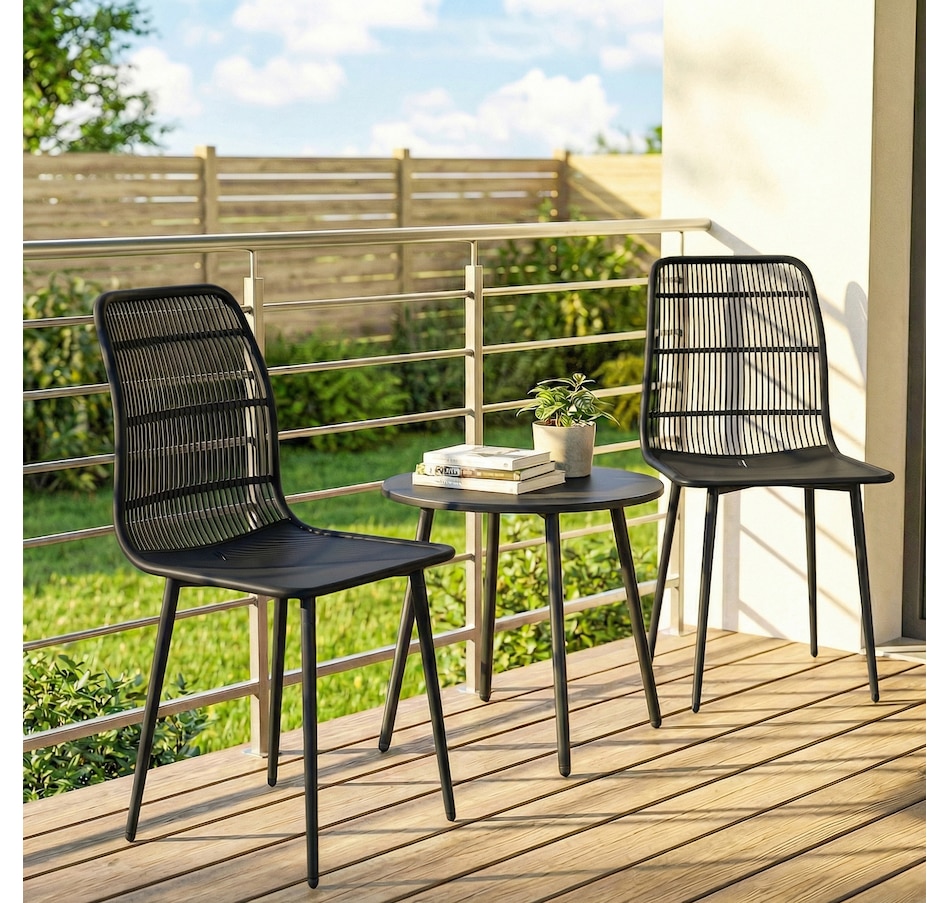 Image 938365_ALTMORE8.jpg, Product 938-365 / Price $149.99, Outsunny Outdoor Dining Chairs Set of 4, Patio Chairs with Backrest from Outsunny on TSC.ca's Home & Garden department