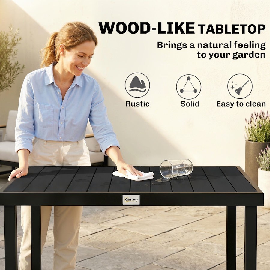 Image 938372_ALTMORE3.jpg, Product 938-372 / Price $189.99, Outsunny Patio Dining Table, Rectangular Aluminum Outdoor Table from Outsunny on TSC.ca's Home & Garden department