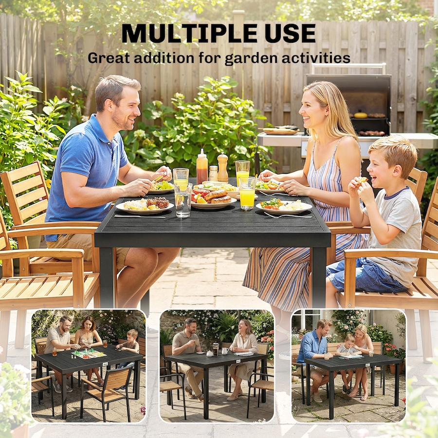 Image 938372_ALTMORE5.jpg, Product 938-372 / Price $189.99, Outsunny Patio Dining Table, Rectangular Aluminum Outdoor Table from Outsunny on TSC.ca's Home & Garden department