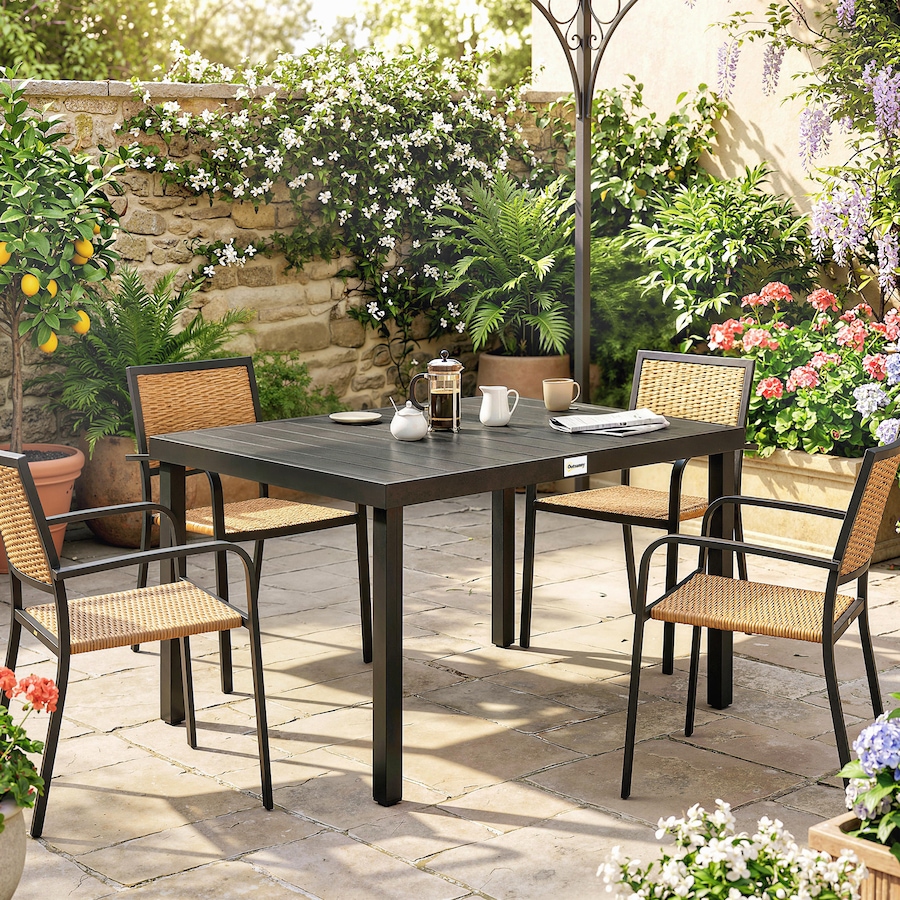 Image 938372_ALTMORE8.jpg, Product 938-372 / Price $189.99, Outsunny Patio Dining Table, Rectangular Aluminum Outdoor Table from Outsunny on TSC.ca's Home & Garden department