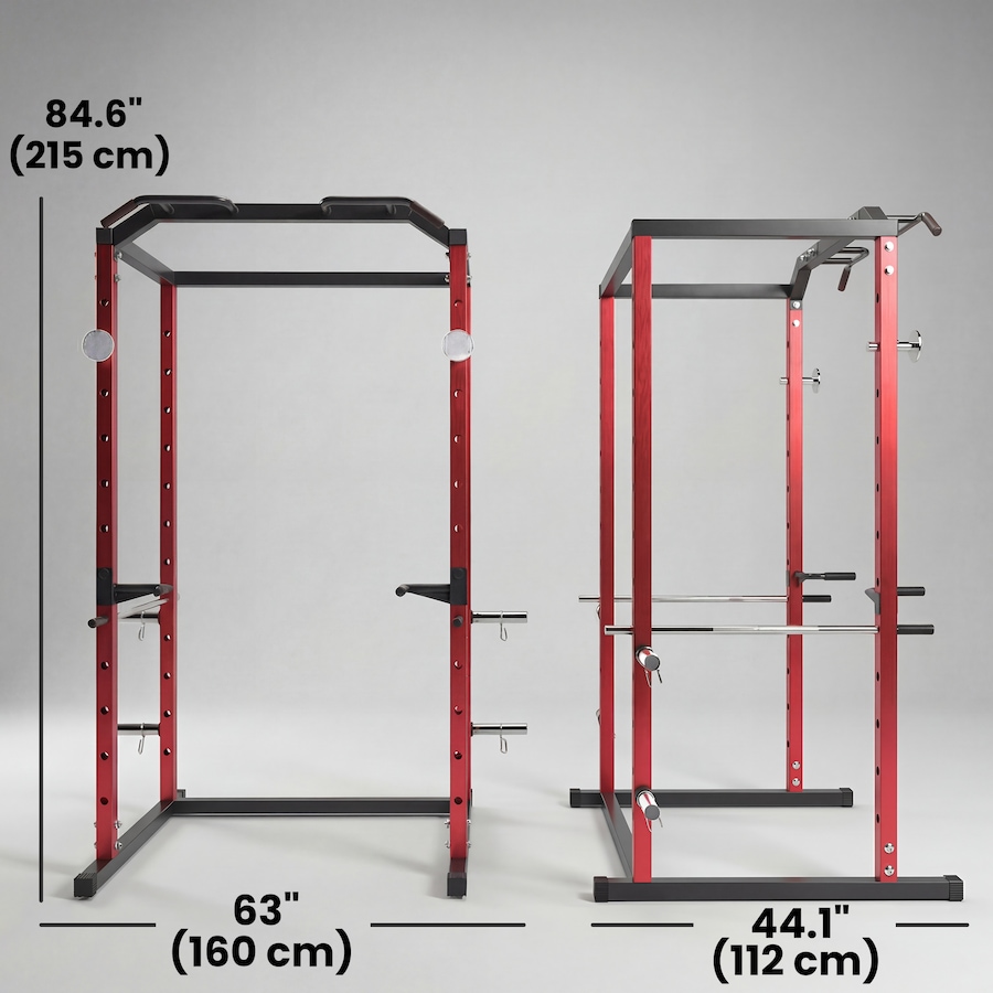 Image 938391_ALTMORE2.jpg, Product 938-391 / Price $309.99, Soozier Power Cage, 1000 lbs Capacity with Adjustable Height for Home Gym from Soozier on TSC.ca's Health & Fitness department