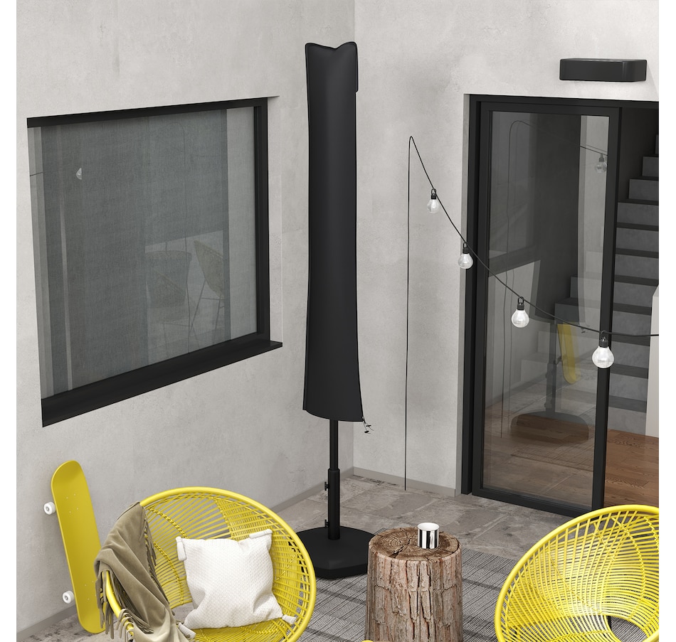 Image 938395_ALTMORE1.jpg, Product 938-395 / Price $27.99, Outsunny Parasol Cover, Patio Cantilever Cover with Zipper Black from Outsunny on TSC.ca's Home & Garden department