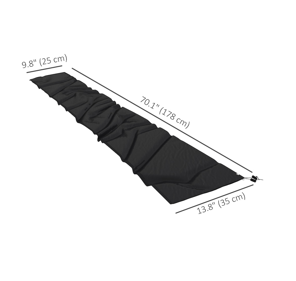 Image 938395_ALTMORE2.jpg, Product 938-395 / Price $27.99, Outsunny Parasol Cover, Patio Cantilever Cover with Zipper Black from Outsunny on TSC.ca's Home & Garden department