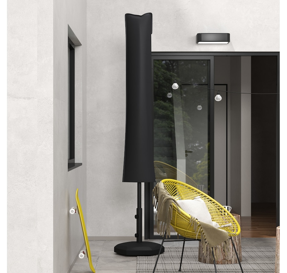 Image 938395_ALTMORE6.jpg, Product 938-395 / Price $27.99, Outsunny Parasol Cover, Patio Cantilever Cover with Zipper Black from Outsunny on TSC.ca's Home & Garden department