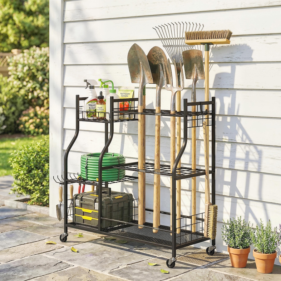 Image 938408_ALTMORE1.jpg, Product 938-408 / Price $129.99, Outsunny Garden Tool Organizer, 3-Tier Tool Storage Rack with 32 Slots from Outsunny on TSC.ca's Home & Garden department