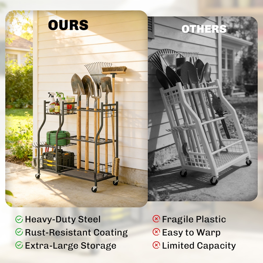 Image 938408_ALTMORE6.jpg, Product 938-408 / Price $129.99, Outsunny Garden Tool Organizer, 3-Tier Tool Storage Rack with 32 Slots from Outsunny on TSC.ca's Home & Garden department