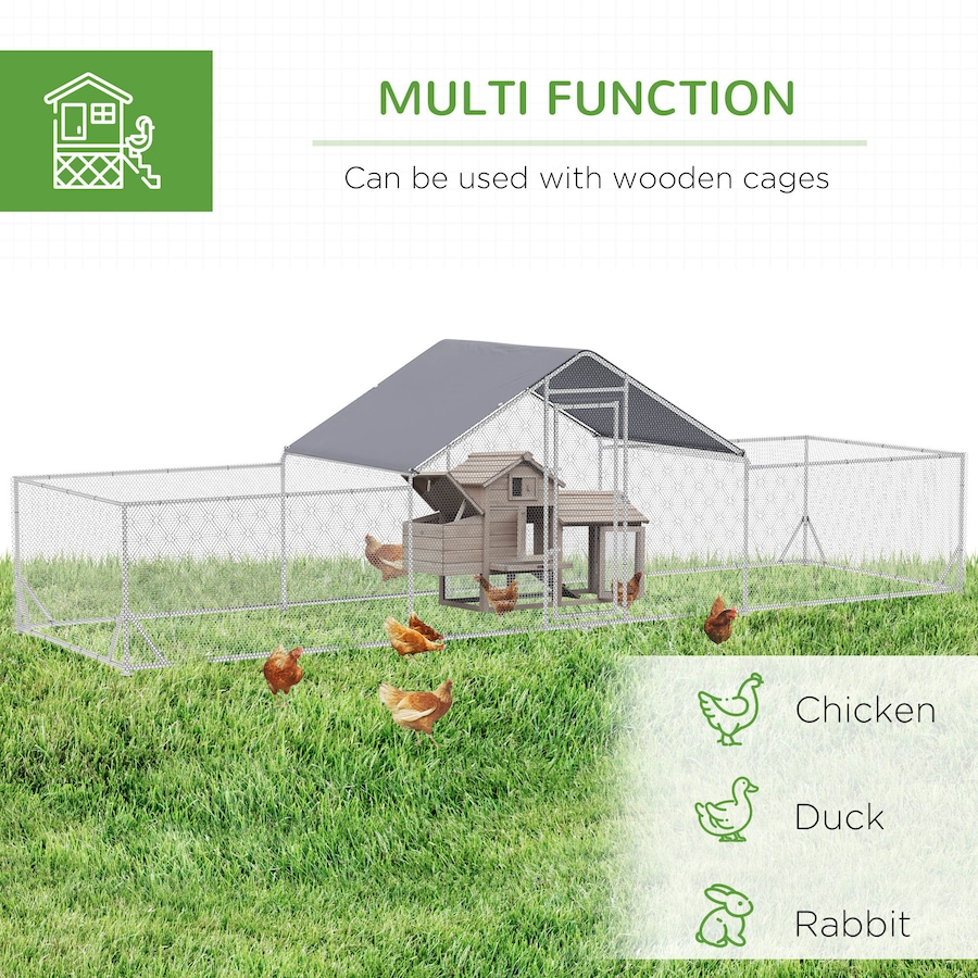 Image 938468_ALTMORE5.jpg, Product 938-468 / Price $256.99, PawHut Large Chicken Run Outdoor for 12-14 Chickens, Walk In Chicken Coop from PawHut on TSC.ca's Home & Garden department