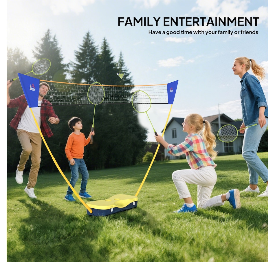 Image 938473_ALTMORE3.jpg, Product 938-473 / Price $74.99, HOMCOM Foldable Badminton Net for Kids Adults Indoor and Outdoor from HOMCOM on TSC.ca's Health & Fitness department