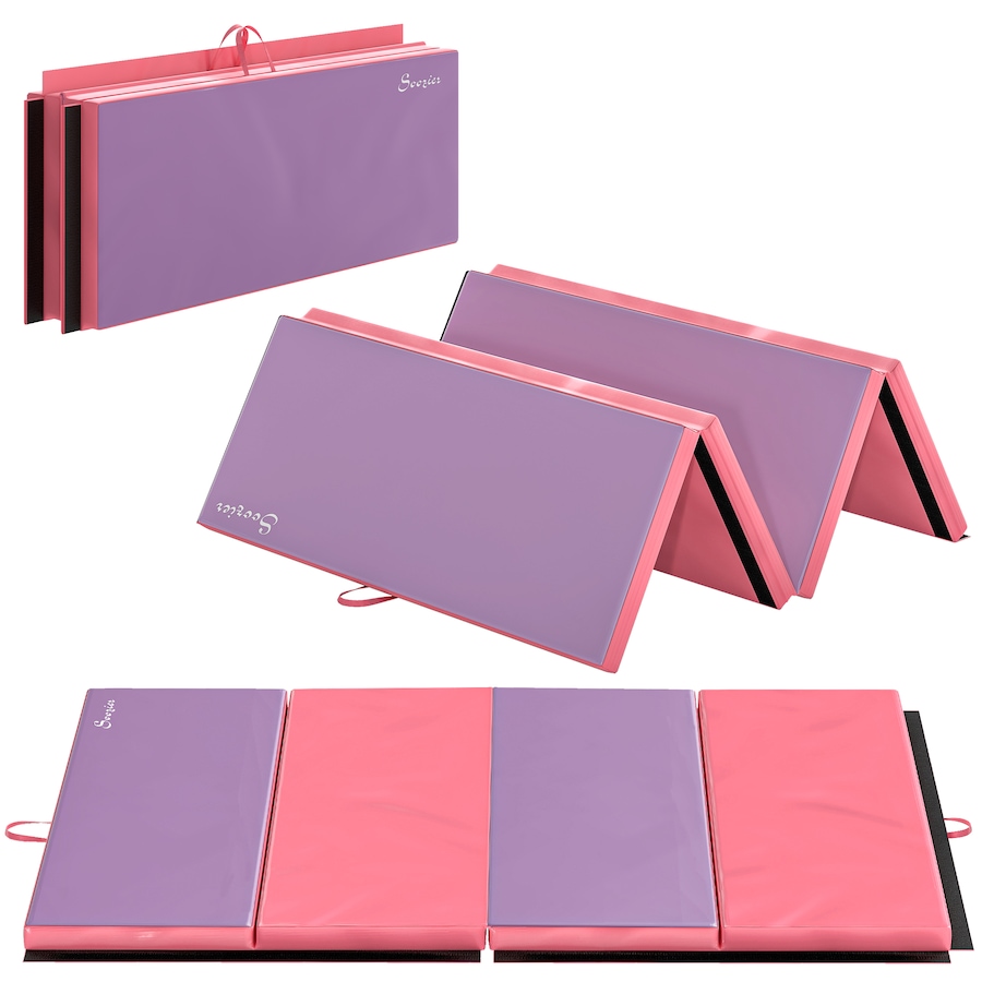 Image 938475.jpg, Product 938-475 / Price $124.99, Soozier Gymnastics Exercise Mat Folding Aerobics Stretching, Pink from Soozier on TSC.ca's Health & Fitness department