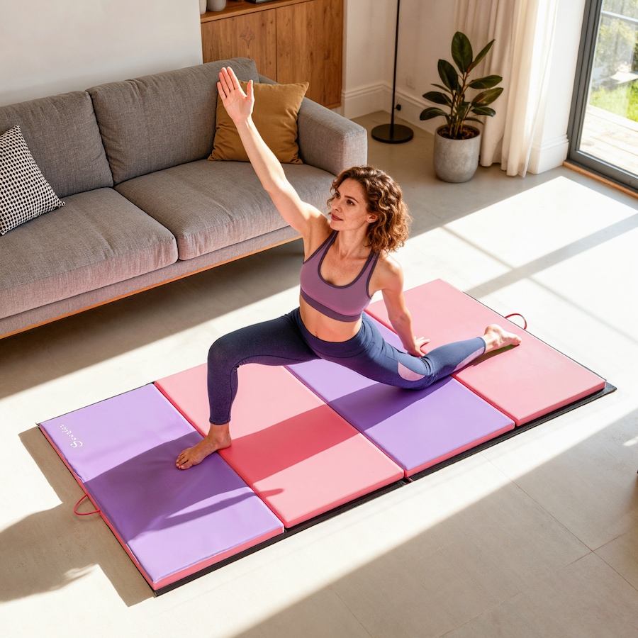 Image 938475_ALTMORE1.jpg, Product 938-475 / Price $124.99, Soozier Gymnastics Exercise Mat Folding Aerobics Stretching, Pink from Soozier on TSC.ca's Health & Fitness department
