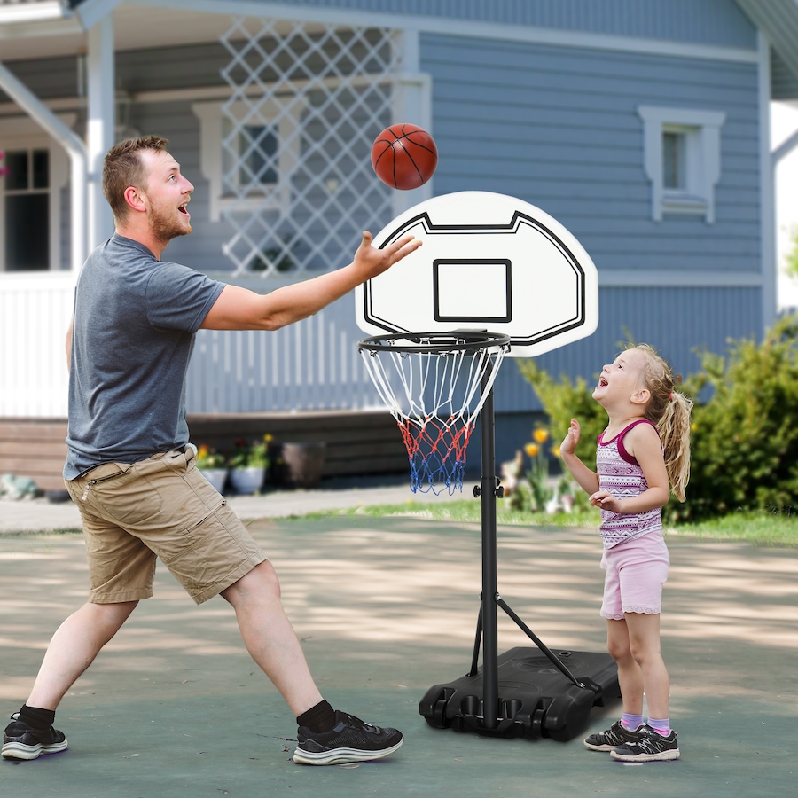 Image 938480_ALTMORE1.jpg, Product 938-480 / Price $68.28, HOMCOM 37"-48.5" Hoop Adjustable Poolside Basketball Hoop Wheeled Portable from Soozier on TSC.ca's Health & Fitness department