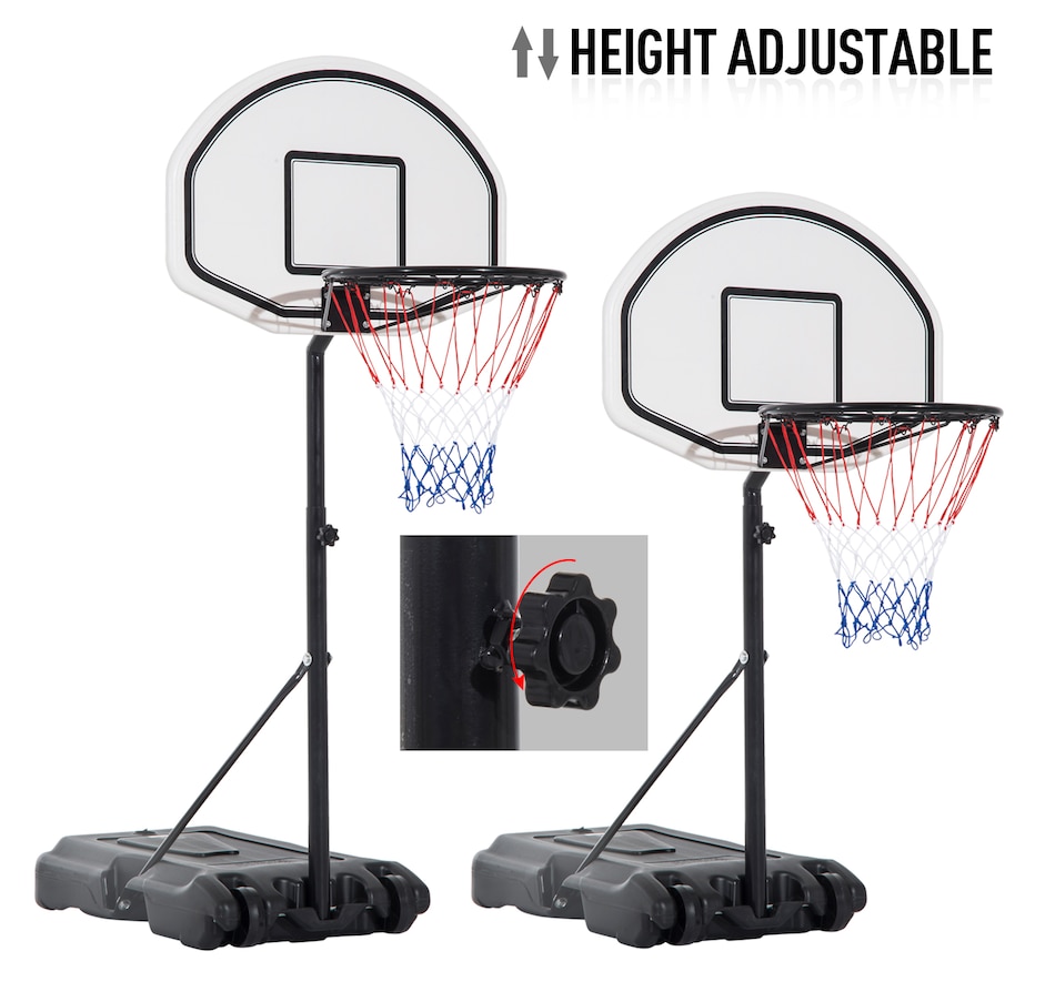 Image 938480_ALTMORE7.jpg, Product 938-480 / Price $69.99, HOMCOM 37"-48.5" Hoop Adjustable Poolside Basketball Hoop Wheeled Portable from Soozier on TSC.ca's Health & Fitness department