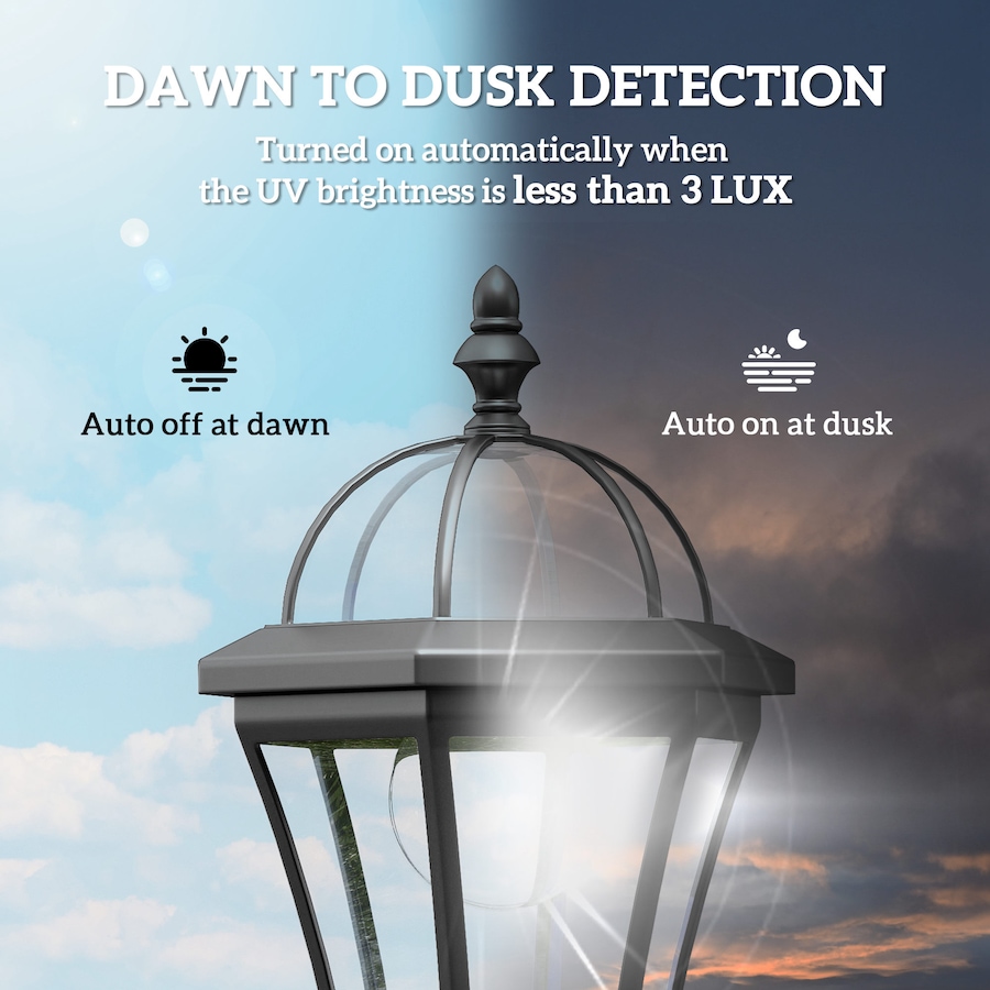 Image 938484_ALTMORE4.jpg, Product 938-484 / Price $66.99, Outsunny 2 PCs LED Garden Lights Lamp Post Solar Auto Outdoor Lantern from Outsunny on TSC.ca's Home & Garden department