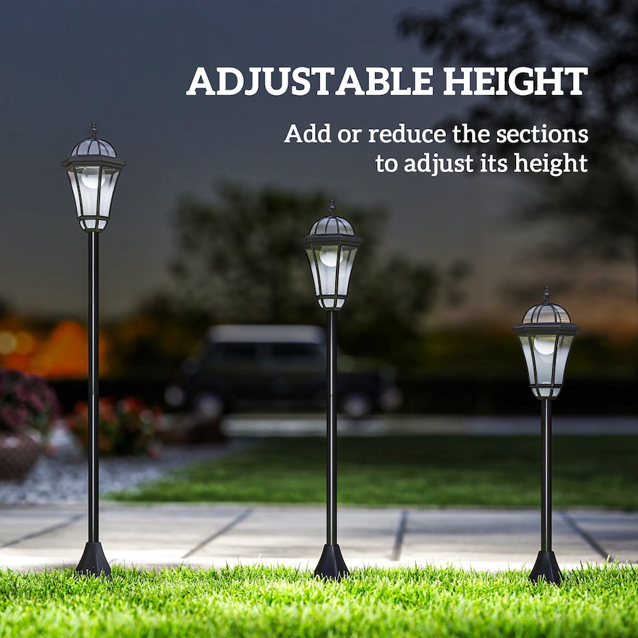 Image 938484_ALTMORE5.jpg, Product 938-484 / Price $66.99, Outsunny 2 PCs LED Garden Lights Lamp Post Solar Auto Outdoor Lantern from Outsunny on TSC.ca's Home & Garden department