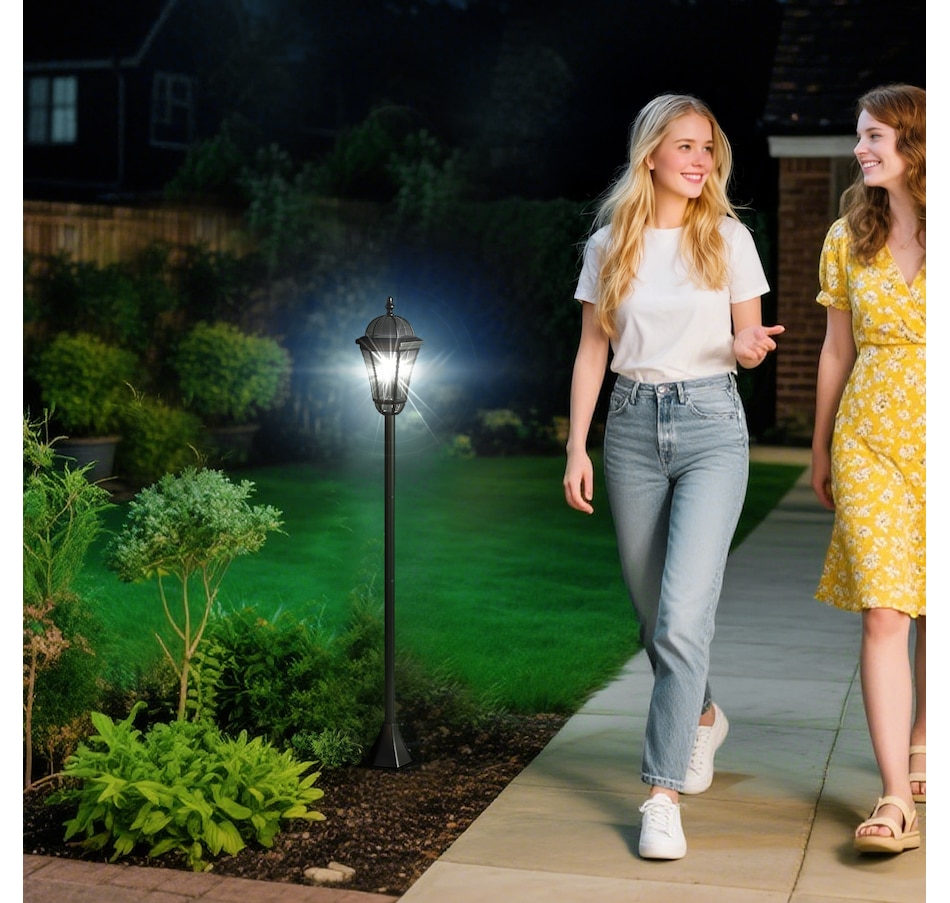 Image 938484_ALTMORE8.jpg, Product 938-484 / Price $64.99, Outsunny 2 PCs LED Garden Lights Lamp Post Solar Auto Outdoor Lantern from Outsunny on TSC.ca's Home & Garden department