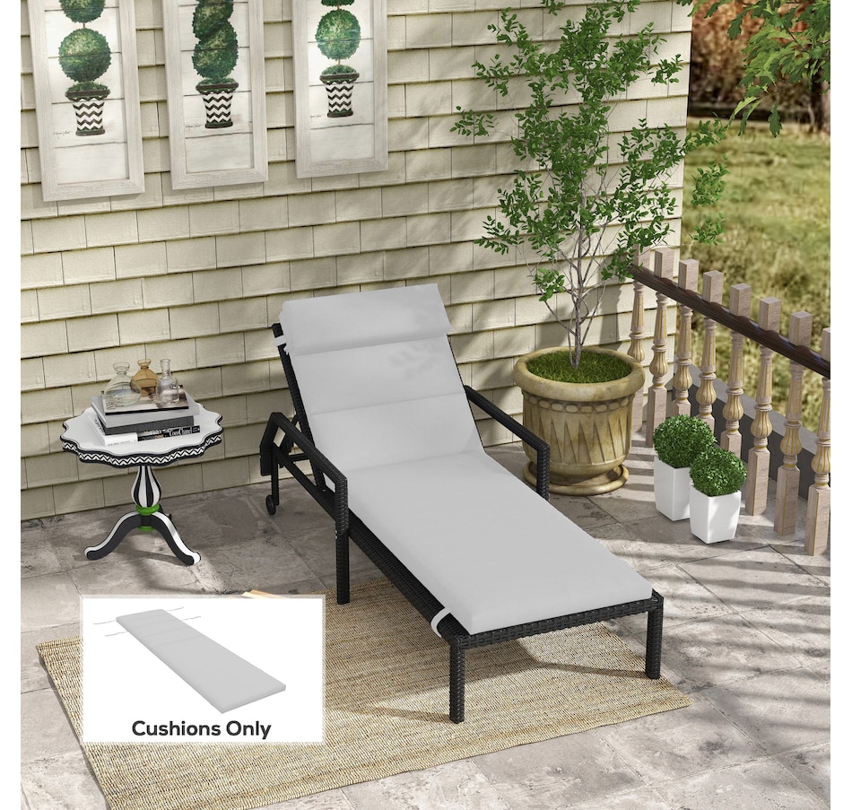 Image 938508_ALTMORE1.jpg, Product 938-508 / Price $89.99 - $94.99, Outsunny Outdoor Lounge Chair Cushion with Back Ties from Outsunny on TSC.ca's Home & Garden department