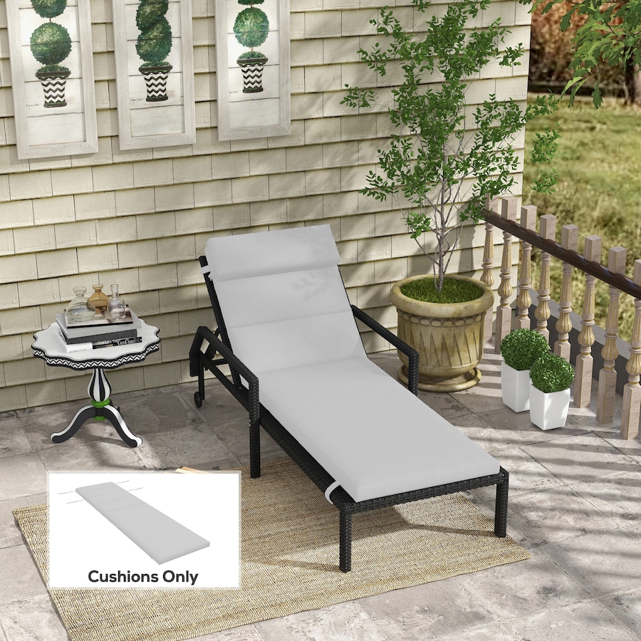 Image 938508_ALTMORE1.jpg, Product 938-508 / Price $96.99 - $108.99, Outsunny Outdoor Lounge Chair Cushion with Back Ties from Outsunny on TSC.ca's Home & Garden department