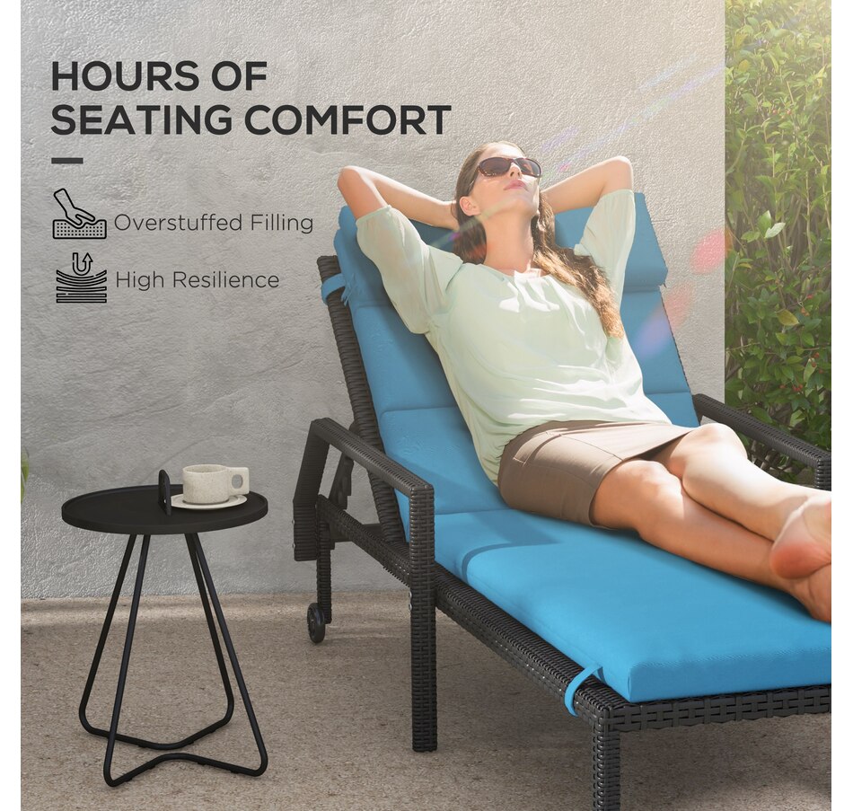 Image 938508_ALTMORE11.jpg, Product 938-508 / Price $89.99 - $94.99, Outsunny Outdoor Lounge Chair Cushion with Back Ties from Outsunny on TSC.ca's Home & Garden department