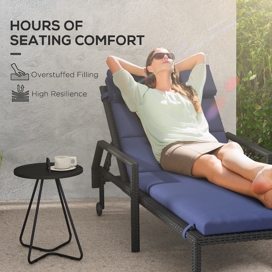 Image 938508_ALTMORE19.jpg, Product 938-508 / Price $96.99 - $108.99, Outsunny Outdoor Lounge Chair Cushion with Back Ties from Outsunny on TSC.ca's Home & Garden department