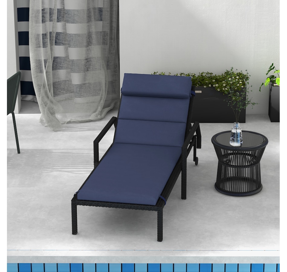 Image 938508_ALTMORE22.jpg, Product 938-508 / Price $89.99 - $94.99, Outsunny Outdoor Lounge Chair Cushion with Back Ties from Outsunny on TSC.ca's Home & Garden department