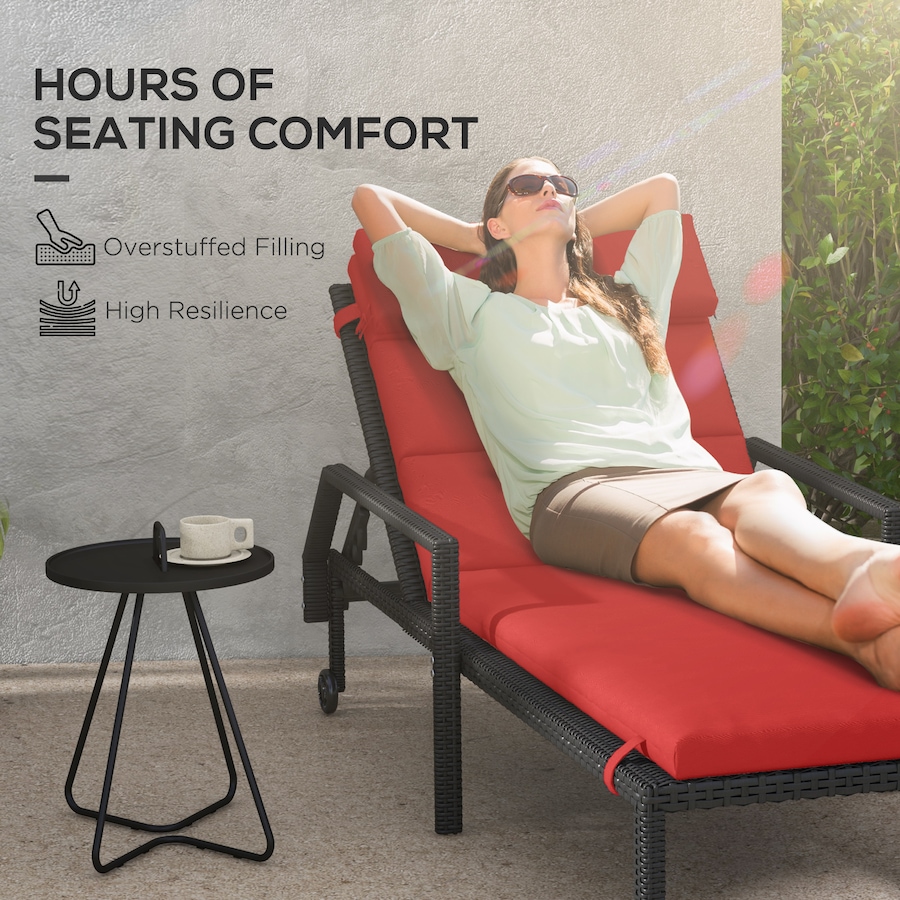 Image 938508_ALTMORE27.jpg, Product 938-508 / Price $96.99 - $108.99, Outsunny Outdoor Lounge Chair Cushion with Back Ties from Outsunny on TSC.ca's Home & Garden department