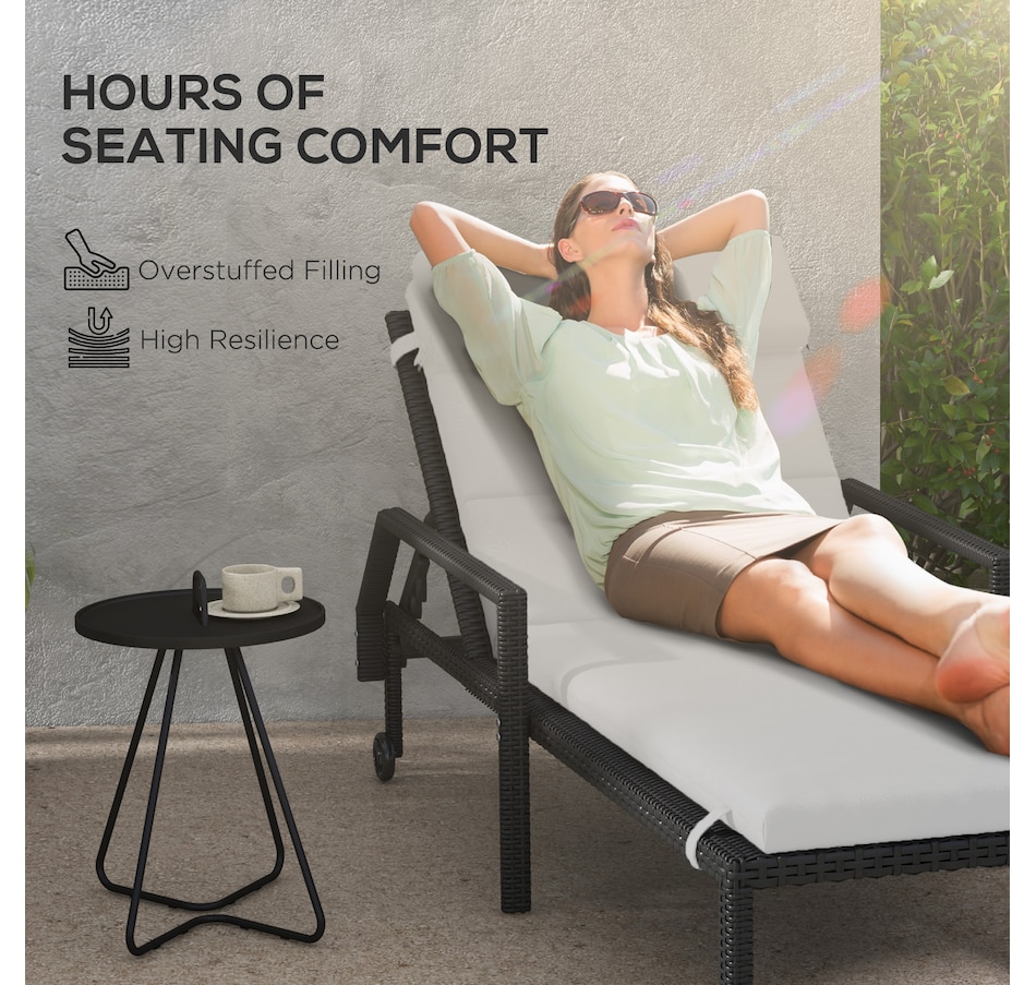 Image 938508_ALTMORE3.jpg, Product 938-508 / Price $89.99 - $94.99, Outsunny Outdoor Lounge Chair Cushion with Back Ties from Outsunny on TSC.ca's Home & Garden department