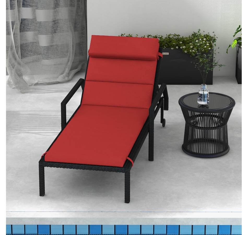 Image 938508_ALTMORE30.jpg, Product 938-508 / Price $89.99 - $94.99, Outsunny Outdoor Lounge Chair Cushion with Back Ties from Outsunny on TSC.ca's Home & Garden department