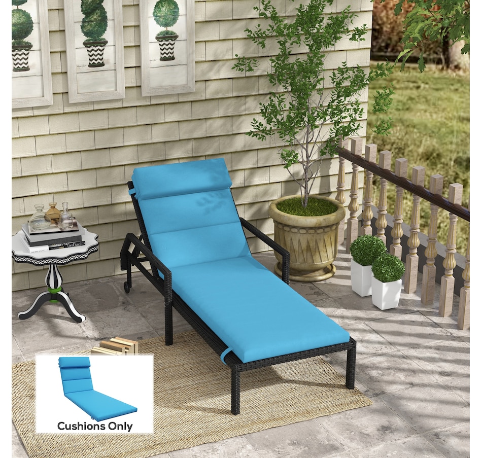 Image 938508_ALTMORE9.jpg, Product 938-508 / Price $89.99 - $94.99, Outsunny Outdoor Lounge Chair Cushion with Back Ties from Outsunny on TSC.ca's Home & Garden department