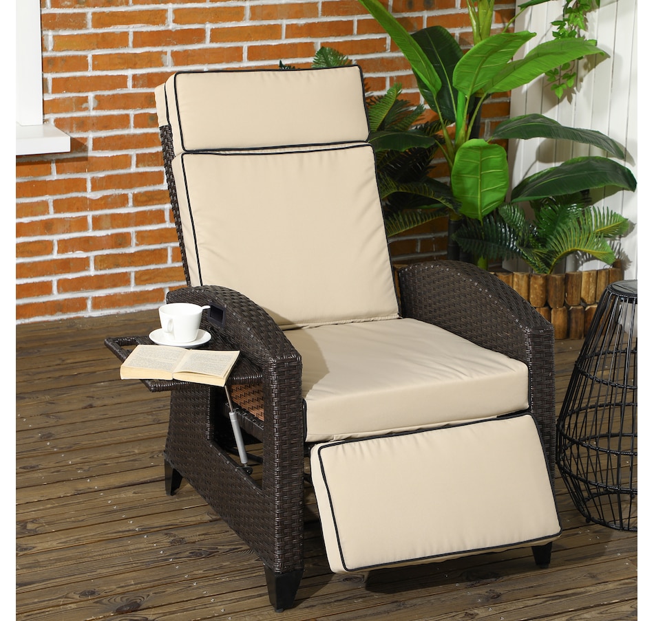 Image 938513_ALTMORE1.jpg, Product 938-513 / Price $309.99 - $319.99, Outsunny Outdoor Recliner Chair with Adjustable Backrest, Cushion from Outsunny on TSC.ca's Home & Garden department