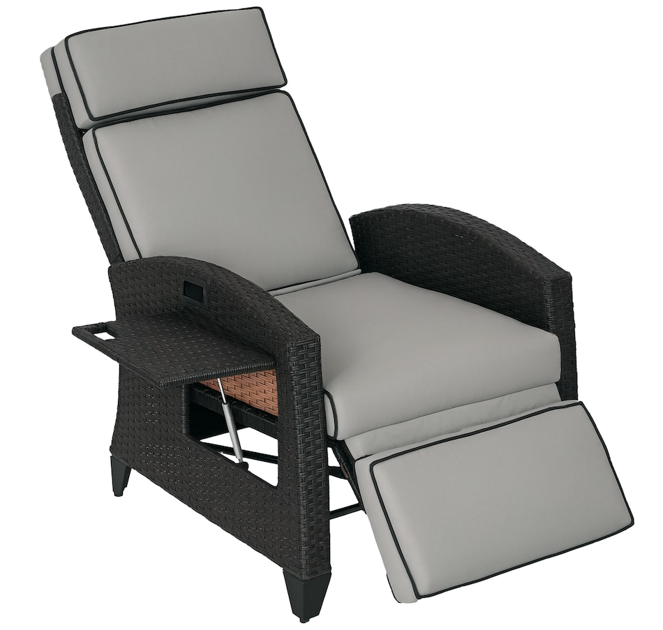 Image 938513_ST02.png, Product 938-513 / Price $309.99 - $319.99, Outsunny Outdoor Recliner Chair with Adjustable Backrest, Cushion from Outsunny on TSC.ca's Home & Garden department