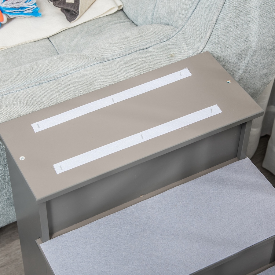 Image 938538_ALTMORE7.jpg, Product 938-538 / Price $71.99, PawHut Dog Steps for High Beds, 4-Level Wooden, Grey, 21.3" H from PawHut on TSC.ca's Home & Garden department