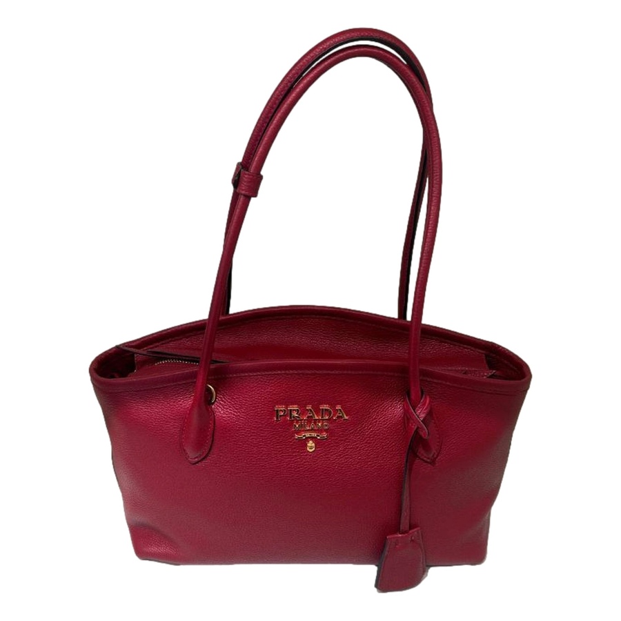Image 938542.jpg, Product 938-542 / Price $4,762.00, Prada Rubino Red Vitello Phenix Leather Top Handle Shoulder Bag from Prada on TSC.ca's Fashion department