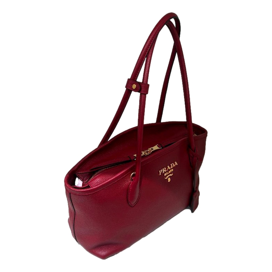Image 938542_ALTMORE6.jpg, Product 938-542 / Price $4,762.00, Prada Rubino Red Vitello Phenix Leather Top Handle Shoulder Bag from Prada on TSC.ca's Fashion department
