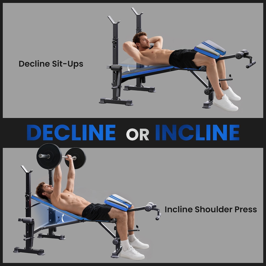 Image 938572_ALTMORE5.jpg, Product 938-572 / Price $149.99, Soozier Adjustable Weight Bench with Leg Extension, Home Gym Bench, Blue from Soozier on TSC.ca's Health & Fitness department