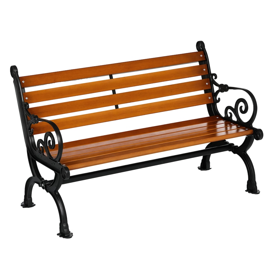 Image 938581.jpg, Product 938-581 / Price $184.99, Outsunny Outdoor Garden Bench, Aluminum Wood Patio Loveseat, Teak Colour from Outsunny on TSC.ca's Home & Garden department