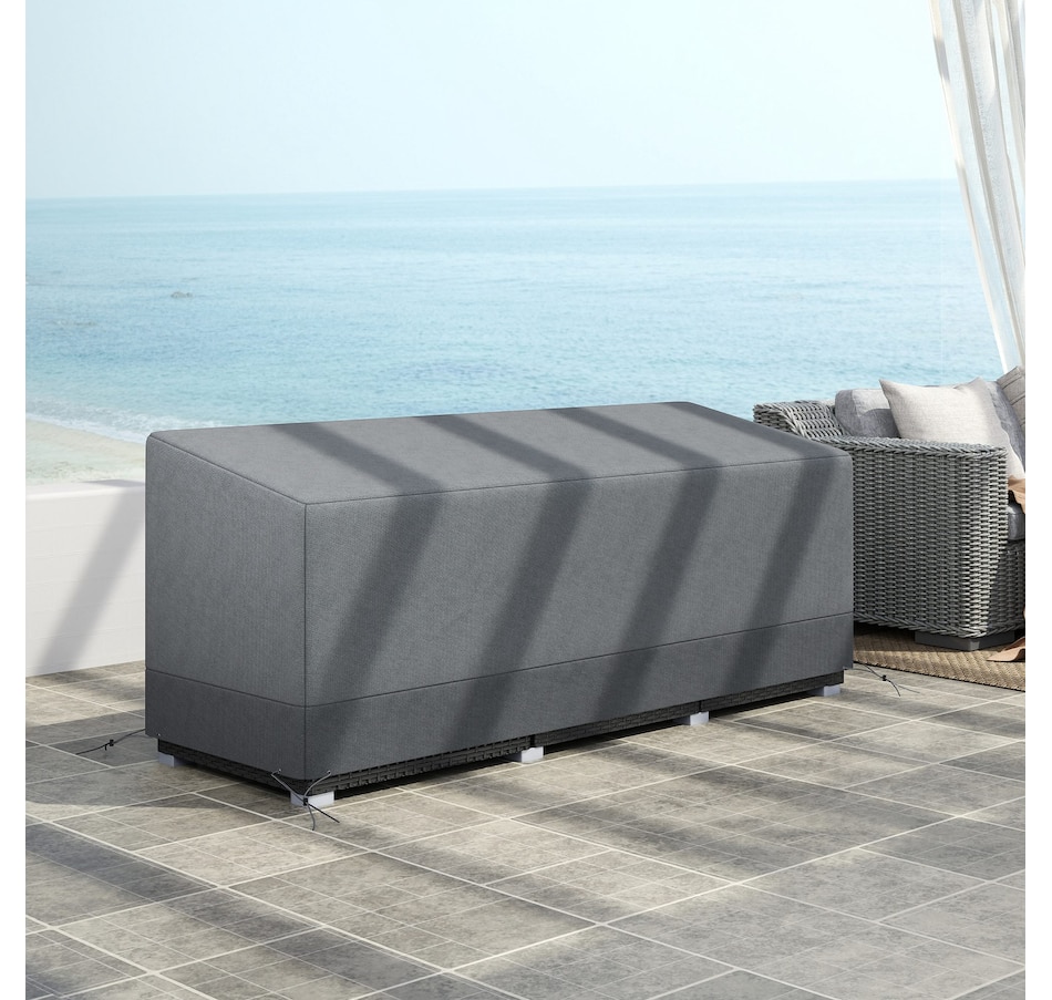 Image 938603_ALTMORE6.jpg, Product 938-603 / Price $38.99, Outsunny Patio Furniture Covers Waterproof 600D, 75" x 28.3" x 29.9", Grey from Outsunny on TSC.ca's Home & Garden department