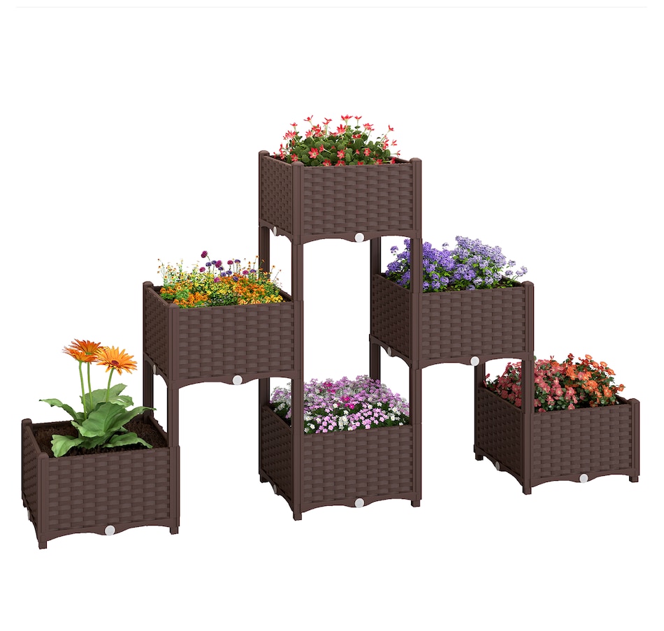 Image 938658.jpg, Product 938-658 / Price $139.99, Outsunny Raised Garden Bed with Legs, Self Watering Elevated Planter Boxes from Outsunny on TSC.ca's Home & Garden department