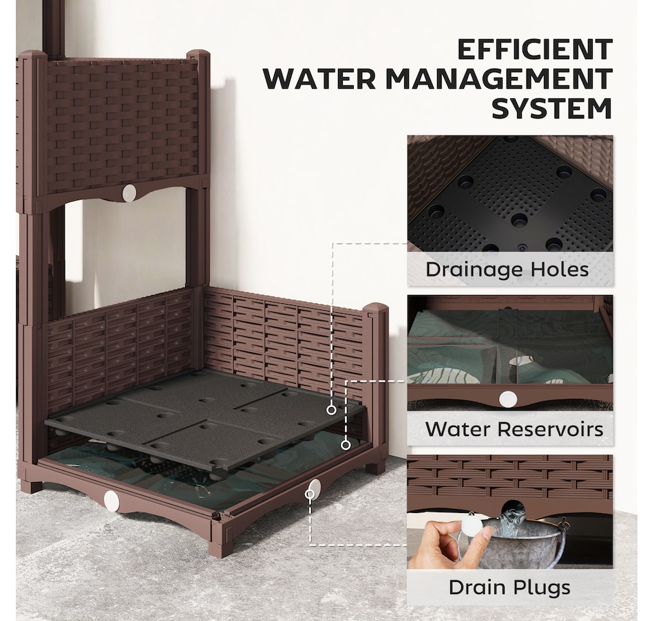 Image 938658_ALTMORE5.jpg, Product 938-658 / Price $139.99, Outsunny Raised Garden Bed with Legs, Self Watering Elevated Planter Boxes from Outsunny on TSC.ca's Home & Garden department