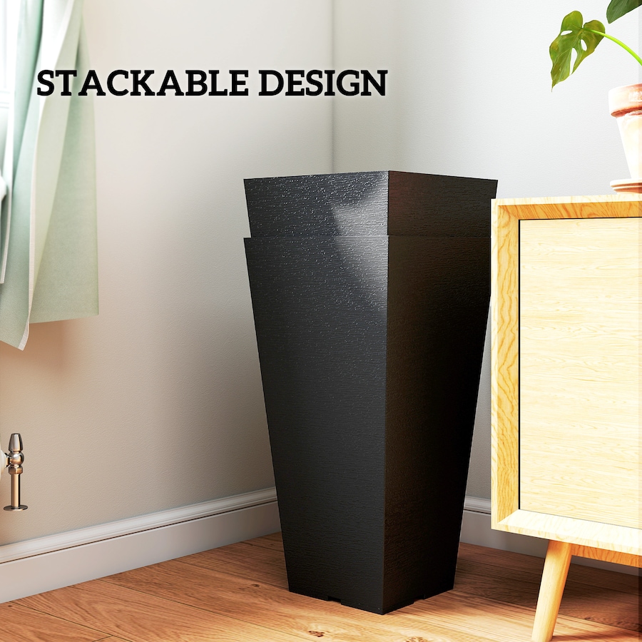 Image 938661_ALTMORE5.jpg, Product 938-661 / Price $99.99, Outsunny 23" Tall Planters Set of 2, Indoor Outdoor Taper Planters, Black from Outsunny on TSC.ca's Home & Garden department