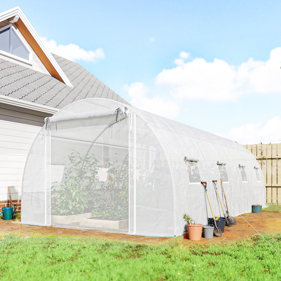 Image 938674_ALTMORE10.jpg, Product 938-674 / Price $229.99, Outsunny Walk-in Tunnel Greenhouse Plant Hot House with Support Rods from Outsunny on TSC.ca's Home & Garden department